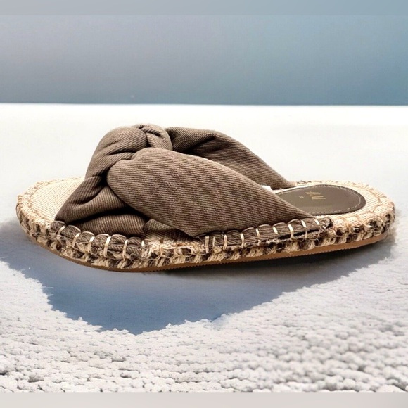 H&M Women’s Espadrilles Knotted Espadrille Slip On Sandals - Picture 4 of 8